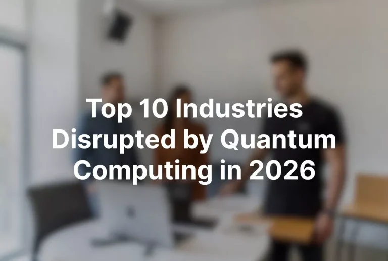 Top 10 Industries Disrupted by Quantum Computing in 2026