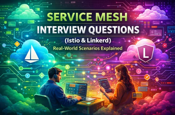 Service Mesh Interview Questions (Istio & Linkerd) – Real-World Scenarios Explained