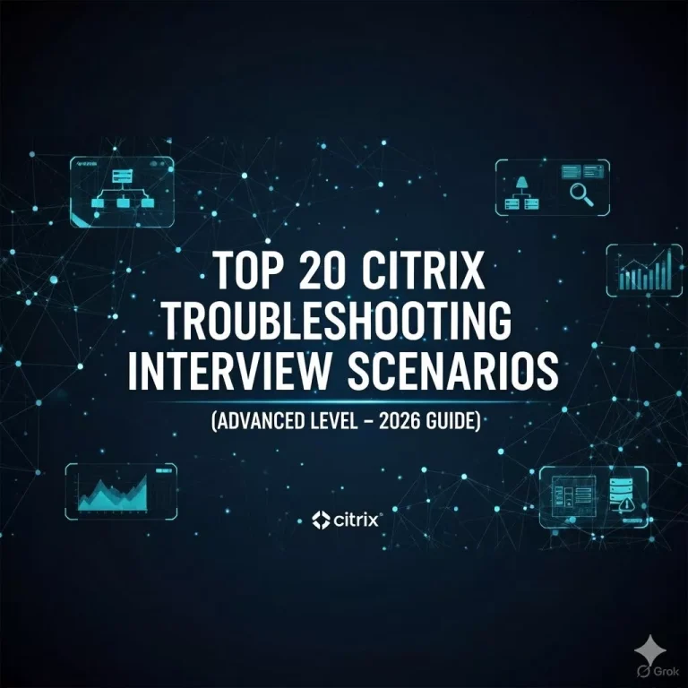 Top 20 citrix troubleshooting interview questions