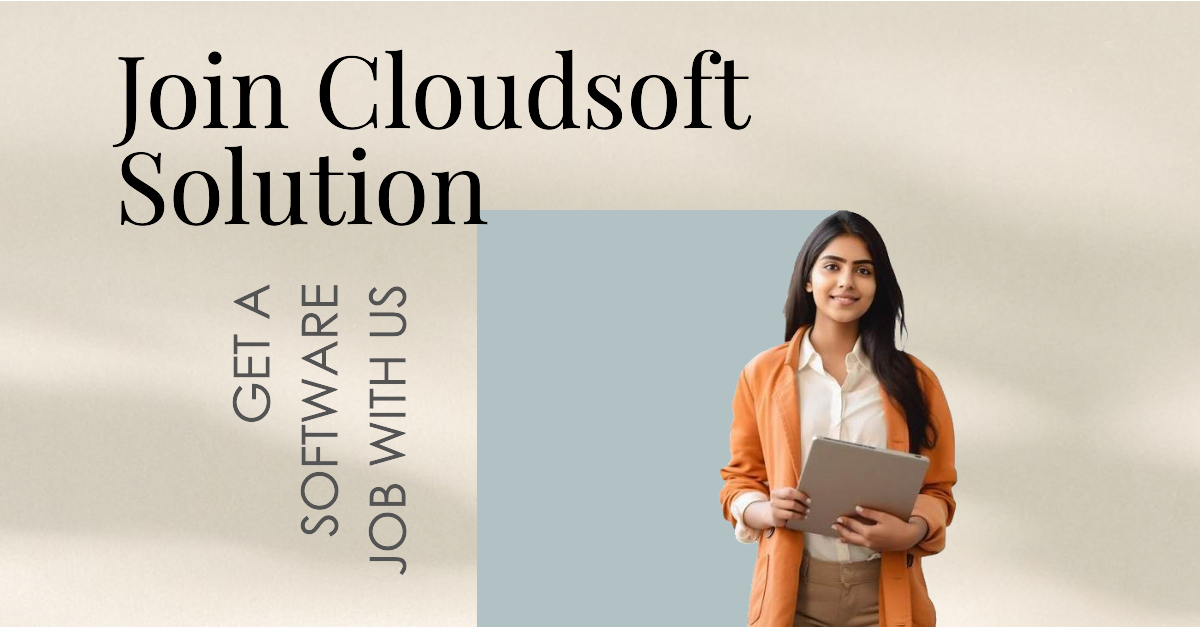 Doing Software Course /Done Software Course Join Cloud Soft Solutions