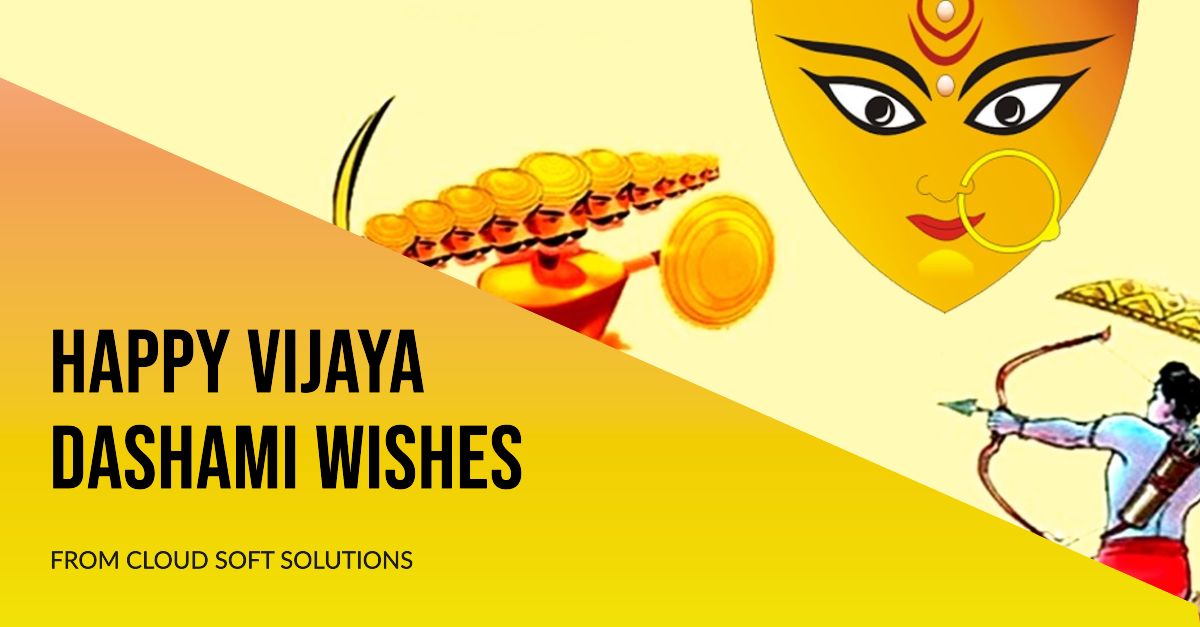 Happy Vijaya Dashami from Cloudsoft Solutions
