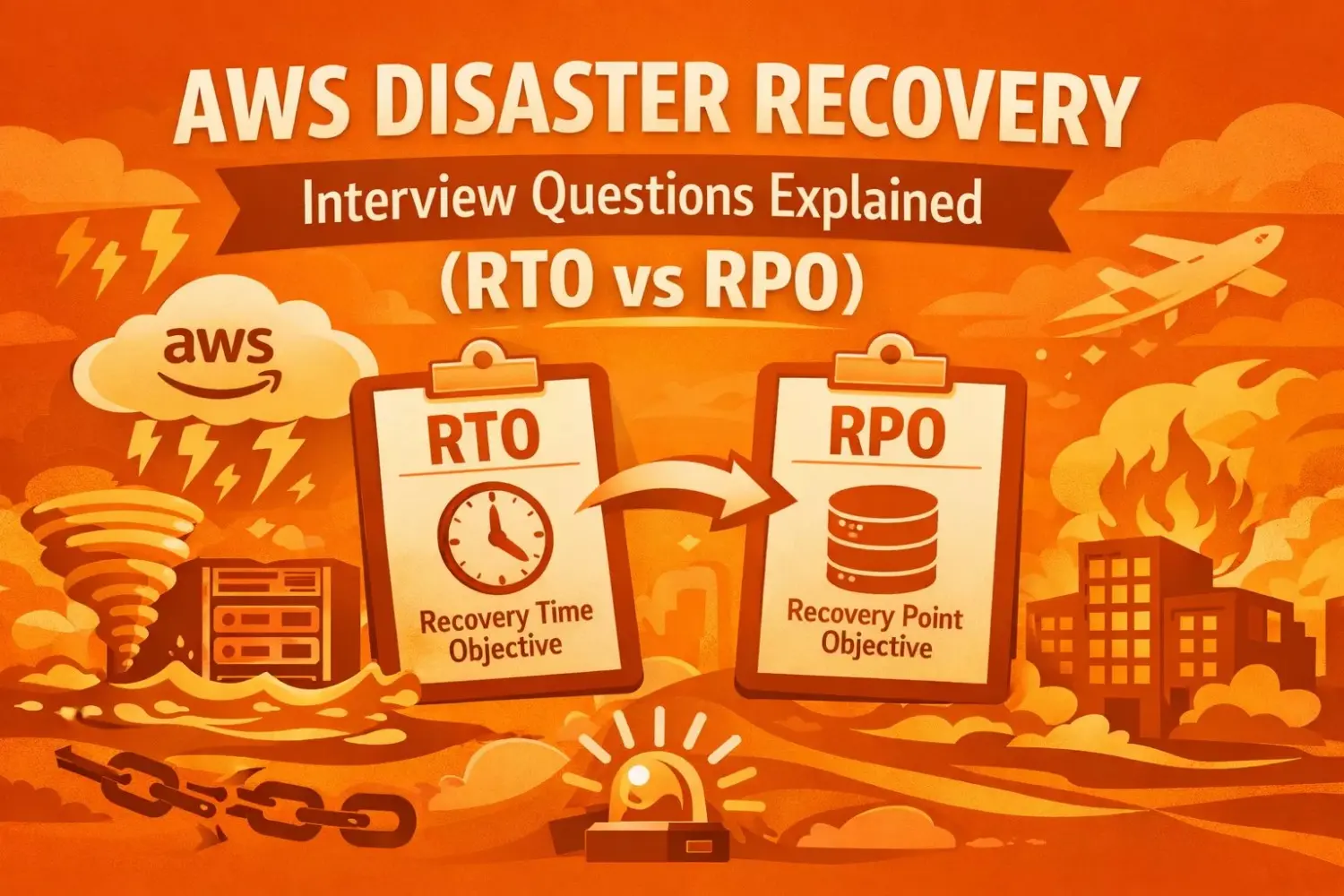 AWS Disaster Recovery Interview Questions Explained (RTO vs RPO) – 2025 Guide