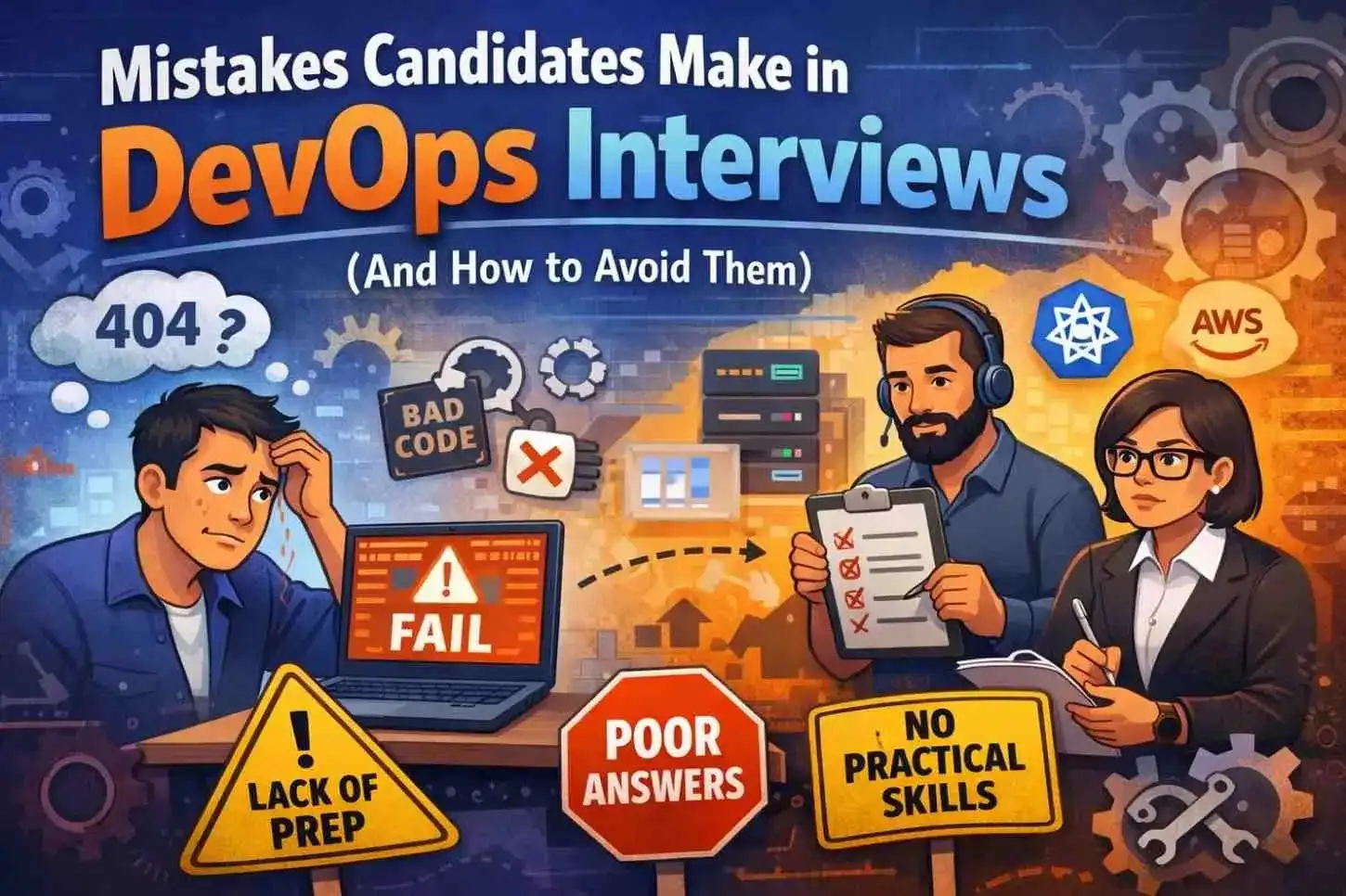Mistakes Candidates Make in DevOps Interviews (And How to Avoid Them)