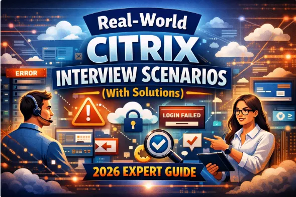 Real-World Citrix Interview Scenarios (With Solutions) – 2026 Expert Guide