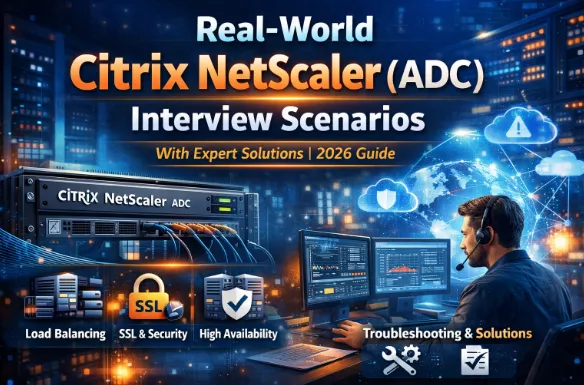 Real-World Citrix NetScaler (ADC) Interview Scenarios – With Expert Solutions (2026 Guide)