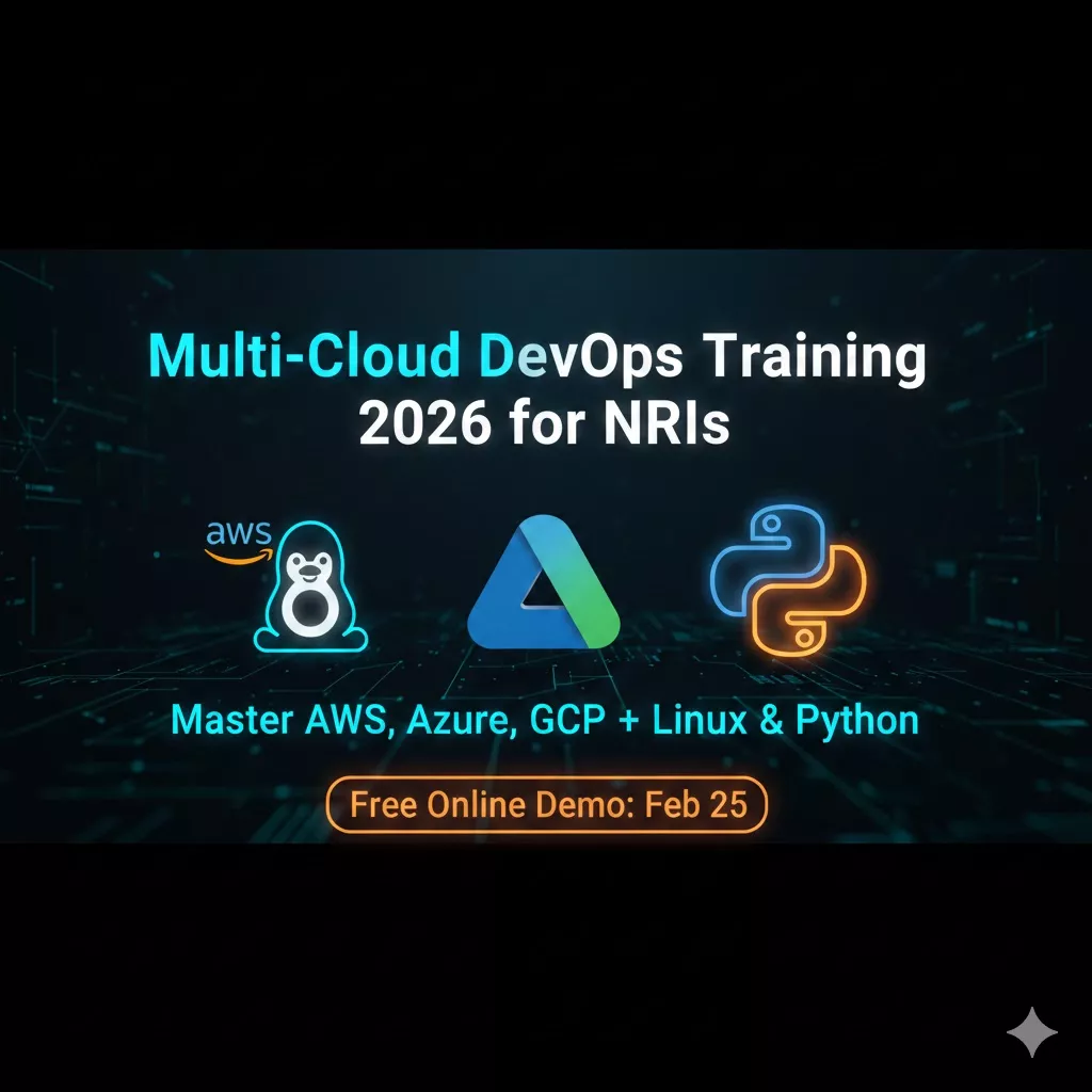 Multi-Cloud DevOps Training 2026: Master AWS, Azure, GCP + Linux & Python Online | Free Demo Feb 25 – Perfect for US Cloud Jobs & Certifications