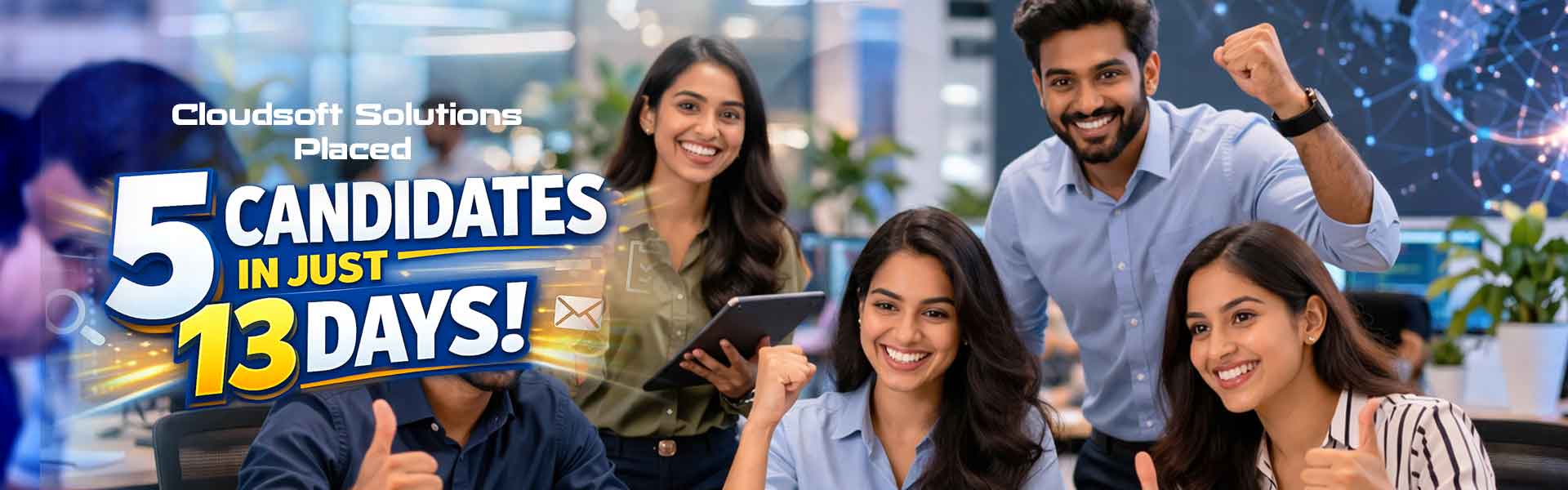 13 placements — record month