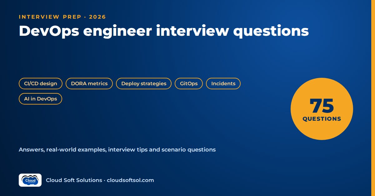 DevOps engineer interview questions and answers 2026 - Cloud Soft Solutions