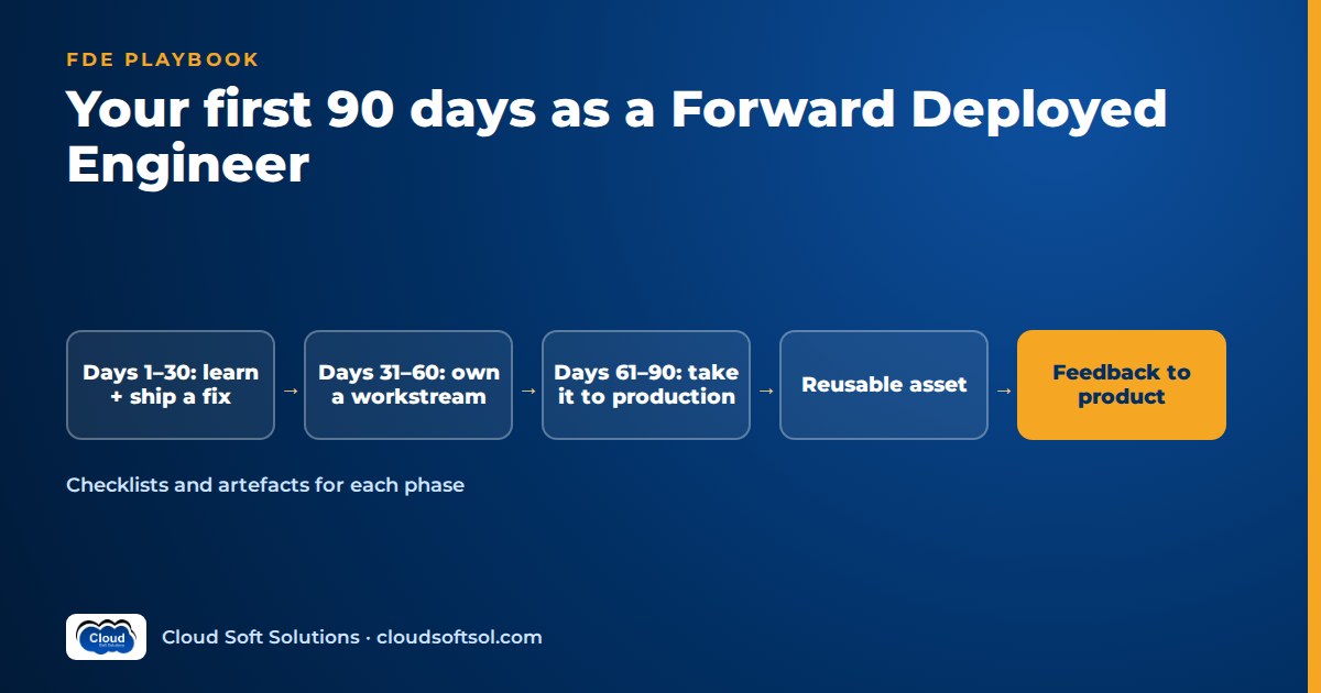 First 90 days as a Forward Deployed Engineer in three phases
