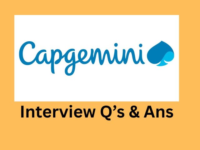 Capgemini AWS Interview Questions and Answers Latest